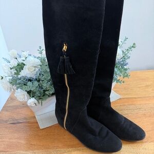 Stuart Weitzman vintage black suede boots